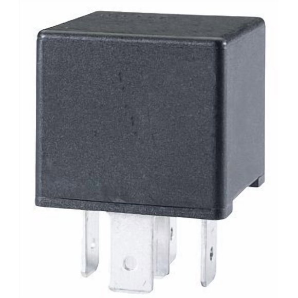 Hella Marine Lights Multi Purpose Relay 933332051 Mini ISO; 20/40 Amps Single Pole Double Throw Form C; 12 Volt; 5 Tin-Plated Blade Terminal; IP54 Waterproof