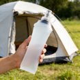 thumbnail image 3 of weibbin Bouteille d'Eau Souple Pliable Portable en TPU, Flasque d'Hydratation Pliable Réutilisable avec Capuchon Anti-Déversement pour la Randonnée, le Vélo, la Course et les Sports de Plein Air 16,9 Oz, 3 of 7