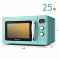 thumbnail image 2 of Costway Four à Micro-Ondes Rétro Compact de Comptoir 0,9 Pi3 900 W 8 Réglages de Cuisson Vert, 2 of 10
