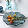 thumbnail image 4 of WHOLE HOUSEWARES Plaque de Fleurs, Bleu Multi 13.8 D X 1.8 H. Plateaux de Service, 4 of 6