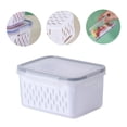thumbnail image 4 of Meitianfacai Food Grade Plastic Food Storage Containers with Airtight Lid & Colander, Fruit and Vegetable Storage for Refrigerator, Lettuce Keepers, Salad Berry Containers, 4 of 5