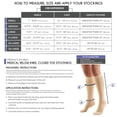thumbnail image 2 of Truform Knee High Stockings, Closed Toe: 20 - 30 mmHg, Brown, Small, 2 of 7