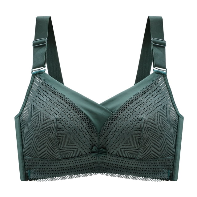 B91xZ Womens Bras Comfy Lightly-lined Underwire Bra,Green 40B