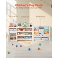 thumbnail image 2 of VEVOR 4-Tier Kids Toy Storage with Bookshelf with 10 Movable Plastic Bins, 2 of 9