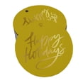 thumbnail image 1 of Inkdotpot Gold Foil Paper Hang Tags Happy Holiday Favor Tags 100 Pieces, 1 of 6
