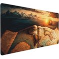thumbnail image 1 of Gaming Mouse Pad,Large Mouse Pads for Desk,Non-Slip Rubber Base Extended Mousepad,XXL Keyboard Mouse Mat,Computer Keyboard Desk Pad with Stitched Edges,35.4x15.8inch,Antique World Map, 1 of 6