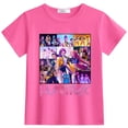thumbnail image 2 of T-shirt K-pop pour Filles Mignon Dessin Animé Graphique Tendance Drôle T-Shirts Hauts Roses Enfants Manches Courtes Col Rond, 2 of 3