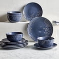 thumbnail image 3 of Better Homes & Gardens-Ellie Collection Blue Stoneware Bowl, 3 of 4