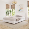 thumbnail image 1 of Nexera Paris Platform Bed and Headboard, White, 1 of 6