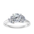 thumbnail image 1 of 0.75 Carat Excellent Round Shape Genuine Diamond Latest Design Solitaire Engagement Ring for Ladies Solid 18K White Gold Size 7.5, 1 of 1