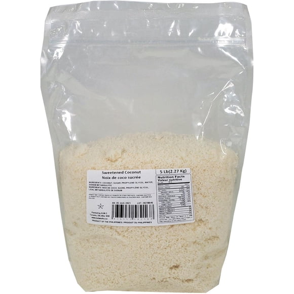 Harvest - Noix de Coco Râpée - Sucrée - 5 Lb - 1 Unité - Essentiel de Pâtisserie Humide et Délicieux (1 Unité)