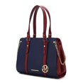 thumbnail image 1 of MKF Collection by Mia K. MKF-X733NV Sac à Main en Cuir Vegan Color Block pour Femmes, 1 of 1