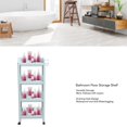 thumbnail image 3 of 3-Tier Bamboo Shelf, Adjustable Multifunctional Shelving Unit for Bathroom Towel Storage, Kitchen Organizer, Living Room Open Bookshelf, Entryway Shoe Rack, Freestanding, 3 of 7