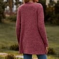 thumbnail image 4 of Yuyuzo Women's Cardigan 2025 Fall Casual Button down Sweaters Open Front Ribbed Knit Sweater Coat with Pockets, 4 of 5
