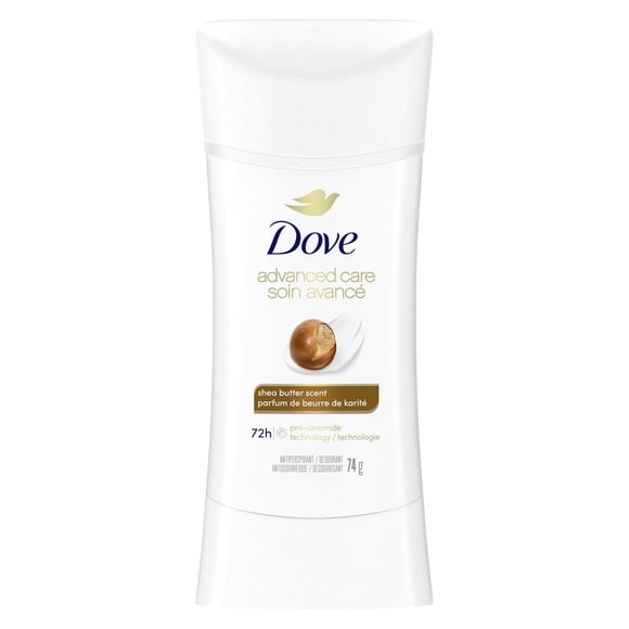 Dove Advanced Care Antiperspirant Deodorant Stick Shea Butter Scent, 74 g