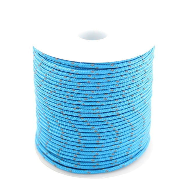 Reflective 2mm 3 Strand Core Outdoor Camping Rope Parachute Cord Lanyard Tent Multifunction Corda ,Easy to Use