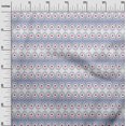 thumbnail image 2 of oneOone Georgette Viscose Fabric Peacock Feather Ikat Print Fabric By Yard 42 Inch Wide, 2 of 4