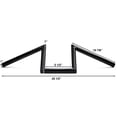 thumbnail image 5 of Krator Z Bars Replacement Handlebars Custom Bobber Harley Triumph Black 1" Inch Zee Zed Compatible with Harley Davidson Dyna Super Glide Sport, 5 of 5
