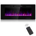 thumbnail image 1 of 42" Electric Fireplace Insert, 750W/1500W LED Fireplace w/Remote Control, 8H Timer & 12 Flame Colors, Wall Mounted Fireplace, Fireplace Heater, Recessed Electric Fireplace for Home RV, 1 of 10