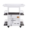 thumbnail image 3 of ACME Cargo Serving Cart in Antique Walnut & White, 3 of 4