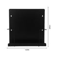 thumbnail image 2 of OUNONA Minimalist Record Holder Black Metal Storage 1Pack For DVD Showcasing, 2 of 8