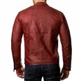 thumbnail image 1 of Leather Motorcycle Jacket Mens Leather Plus Fleece Jacket, Motorcycle Jacket, Warm Leather Jacket, 1 of 7