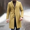 thumbnail image 4 of Ceisia Men's Slim Fit Wool-Blend Single-Breasted Long Wool Coat Gift, 4 of 7