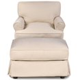 thumbnail image 3 of Sunset Trading Horizon Fabric Slipcover Set for T-Cushion Chair & Ottoman in Tan, 3 of 8