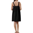 thumbnail image 3 of INSPIRE CHIC Women's Terry Wrap Bathrobe Spa Robe for Gym Pool Shower Bath Towel Robe Shower Dress XS Black, 3 of 5