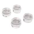 thumbnail image 3 of 4pcs Door Stopper Plastic Acrylic Transparent Round Shaped Non Drilling for Living Room Bathroom, 3 of 14