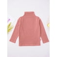 thumbnail image 3 of Yeahdor Chandails Thermiques à Manches Longues pour Garçon Fille, Doublés en Molleton, Couche de Base de Compression, T-Shirts à Col Rond, T-Shirts Doux, Rose 140, 3 of 6