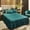 Green#542, variant on Lace Bed Skirt with Ruffled Trim, Full Coverage Dust and Wear Protection, All-Season Soft Polyester Cotton for Queen Mattress