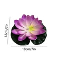 thumbnail image 3 of Wzzjkit Water Sensing Lotuse Pool Lamp Floating Lotuse Pool Lamp Water Sensing Floating Pool Lamp LED Floating Solar Pool Lamp Diwali Festival Blessing River Lantern, 3 of 6