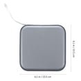 thumbnail image 3 of FESTFENDS 1 Pce Étui de Rangement pour DVD Argent Portable Organisation pour la Maison Utilisateurs avec CD, 3 of 7