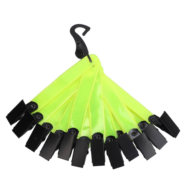 12 Pcs Marqueurs de Sentier Haute Visibilité, Marqueurs de Sentier de Chasse Réfléchissants avec Pinces, Pointes d'Arbre Réfléchissantes pour la Randonnée, la Chasse en Plein Air