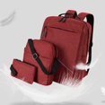 thumbnail image 1 of Yhmxh Electronics Computer Accessories Gaming Accessories Fashion Three-piece Backpack Backpack Male Business Usb Charging Laptop Bag High-capacity Students Bag Lunch Boxs, 1 of 1