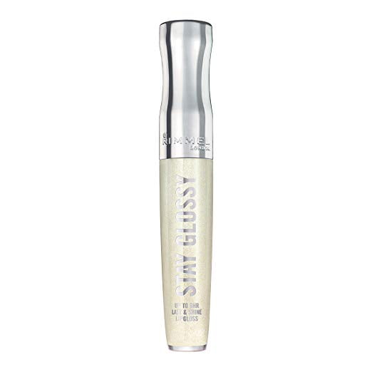 Rimmel Stay Glossy Lip Gloss, Non Sticky, Lasts up to Six Hours, Lip Hugging Applicator, Made with Shine Extent Technology, 100% Cruelty-Free