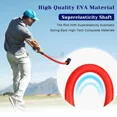 thumbnail image 4 of Golf Swing Trainer Warm-up Training Soft Stick 58-F yellow, 4 of 6