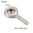 thumbnail image 3 of Roulement d'Extrémité de Tige Sphérique Uxcell, Joint de Roulement, Connecteur de Filetage Mâle Main Droite 5 mm, 3 of 6