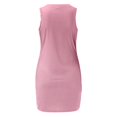 thumbnail image 5 of TJAZFJPA Robes d'Été pour Femmes Nouvelle Jupe Robe d'Été Sans Manches pour Femmes à Col Rond Plissée Irrégulière Robe Noire Robe de Patinage Artistique, 5 of 5