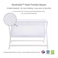 thumbnail image 2 of BreathableBaby Breathable Mesh Portable Bassinet - White, 2 of 6