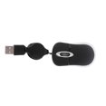 thumbnail image 1 of KAKOWELY 2 Pcs Mini Souris Optique de Voyage Compacte Cordon Rétractable Plug and Play pour Windows (Noir), 2.99"X1.57"X0.98 Pouces, 1 of 5