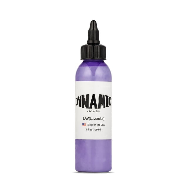 Dynamic Color Co. - Encre de Tatouage Couleur Lavande, Couleur Vive Longue Durée, Stérilisée, Fabriquée aux États-Unis, depuis 1990 (Bouteille de 4oz)