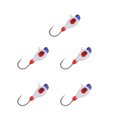 thumbnail image 2 of Ice Fishing Jigs, Bright Color Ice Fishing Hooks 5 Pcs Lightweight  For Saltwater, 2 of 8