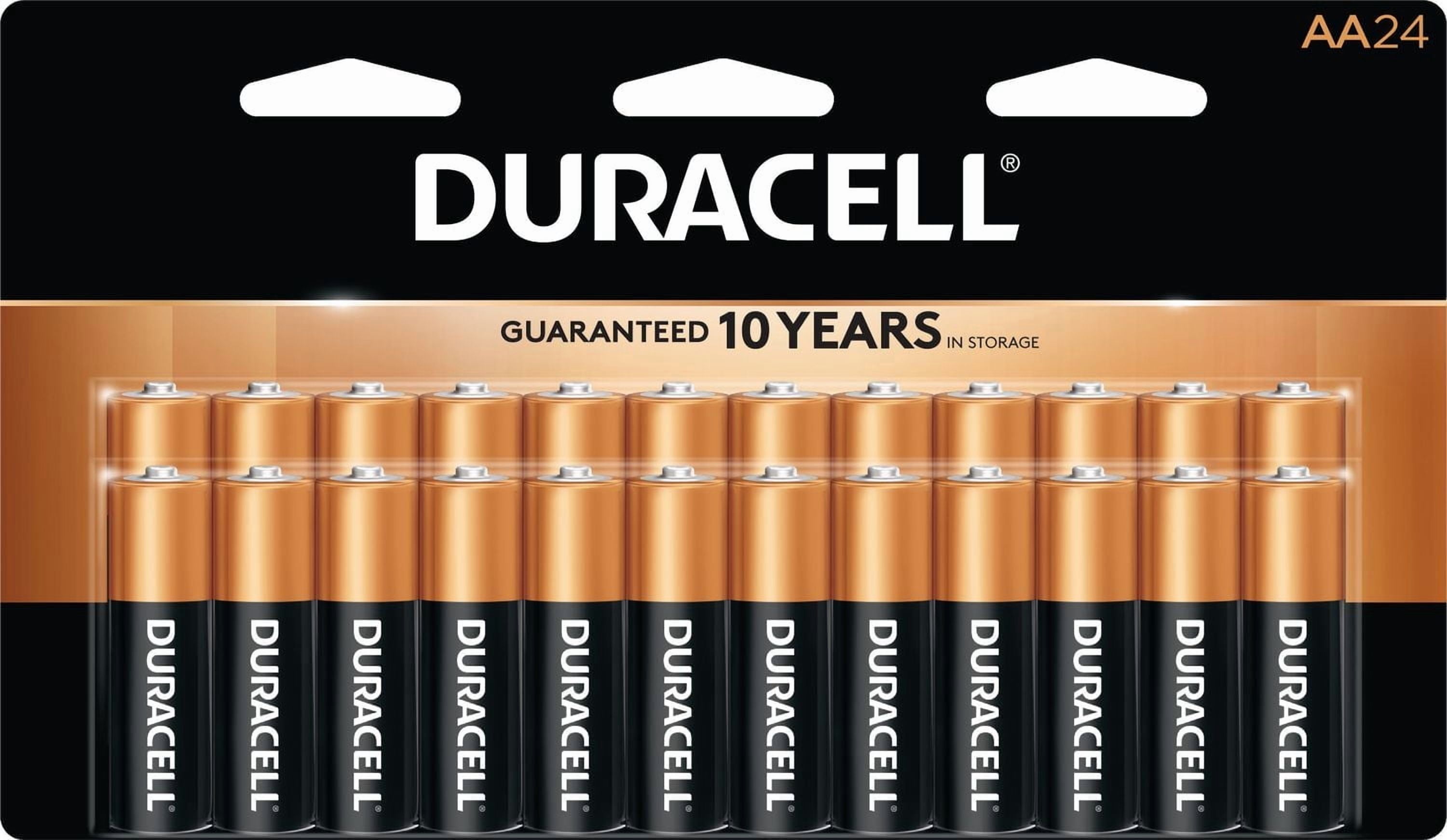 Duracell 1.5V Coppertop Alkaline AA Batteries, 24 Pack