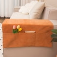 thumbnail image 4 of PRETXORVE Couch Arm Covers, Armchair Slipcover for Couch with 3 Pockets for TV Remote Control，Non- Sofa Arm Covers Washable Sofa Armrests Covers for Living Room, 4 of 8