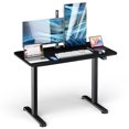 thumbnail image 1 of Gymax Bureau Debout Électrique Réglable pour Ordinateur avec Anticollision Noir, 1 of 10