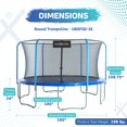 thumbnail image 2 of Plexalife 15 FT Round Trampoline Set with Premium Top-Ring Flex Frame Safety Enclosure System, 2 of 5
