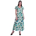 thumbnail image 2 of Moomaya Robe Longue Maxi pour Femmes à Manches Courtes, Robe Formelle/décontractée avec Poches P-TTG, 2 of 6
