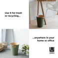 thumbnail image 3 of Umbra Woodrow Trash Can 2-Gallon (7.5 L) Capacity,Spruce, 3 of 8